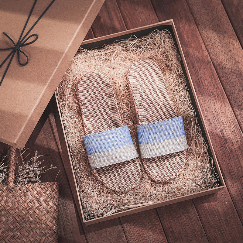 Linen Slippers for Comfortable Home Wear
