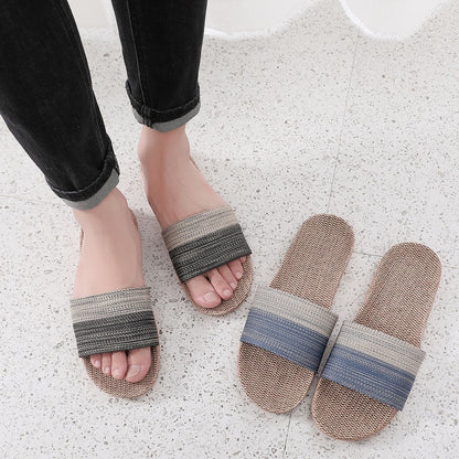 Linen Slippers for Comfortable Home Wear