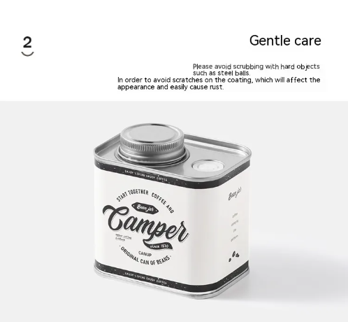 Coffee Bean Sealed Cans Outdoor Camping Tinplate