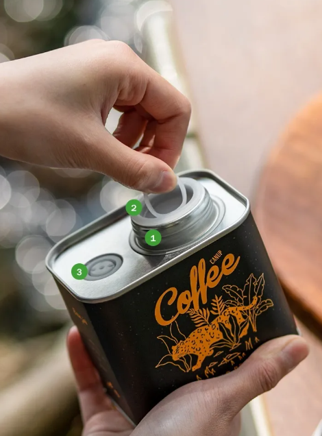 Coffee Bean Sealed Cans Outdoor Camping Tinplate